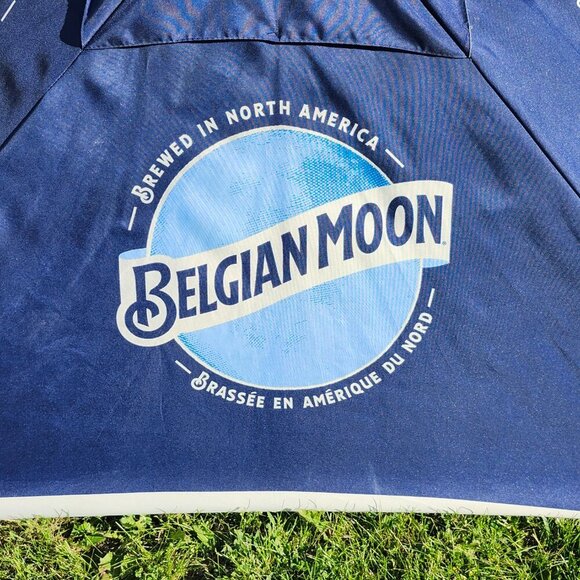 LARGE BELGIAN MOON BEER BEACH/PATIO Umbrella - Picture 3 of 8